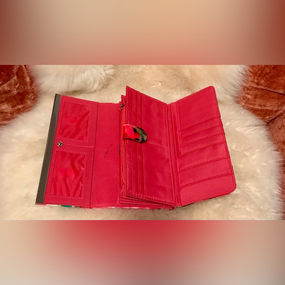 Floral Wallet With Multiple Pockets And Adjustabl… - image 2